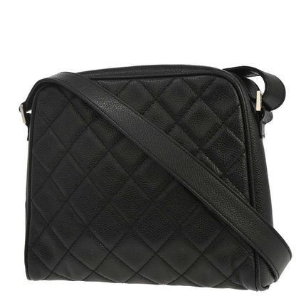 Chanel 2008-2009 Black Caviar Skin Shoulder Bag