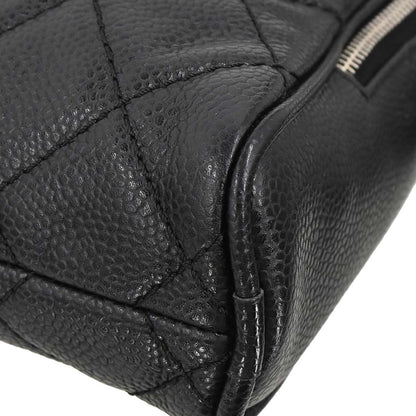 Chanel 2008-2009 Black Caviar Skin Shoulder Bag