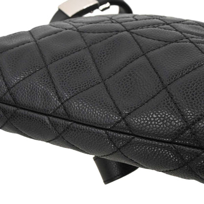Chanel 2008-2009 Black Caviar Skin Shoulder Bag