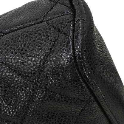 Chanel 2008-2009 Black Caviar Skin Shoulder Bag
