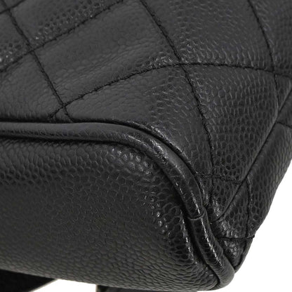 Chanel 2008-2009 Black Caviar Skin Shoulder Bag