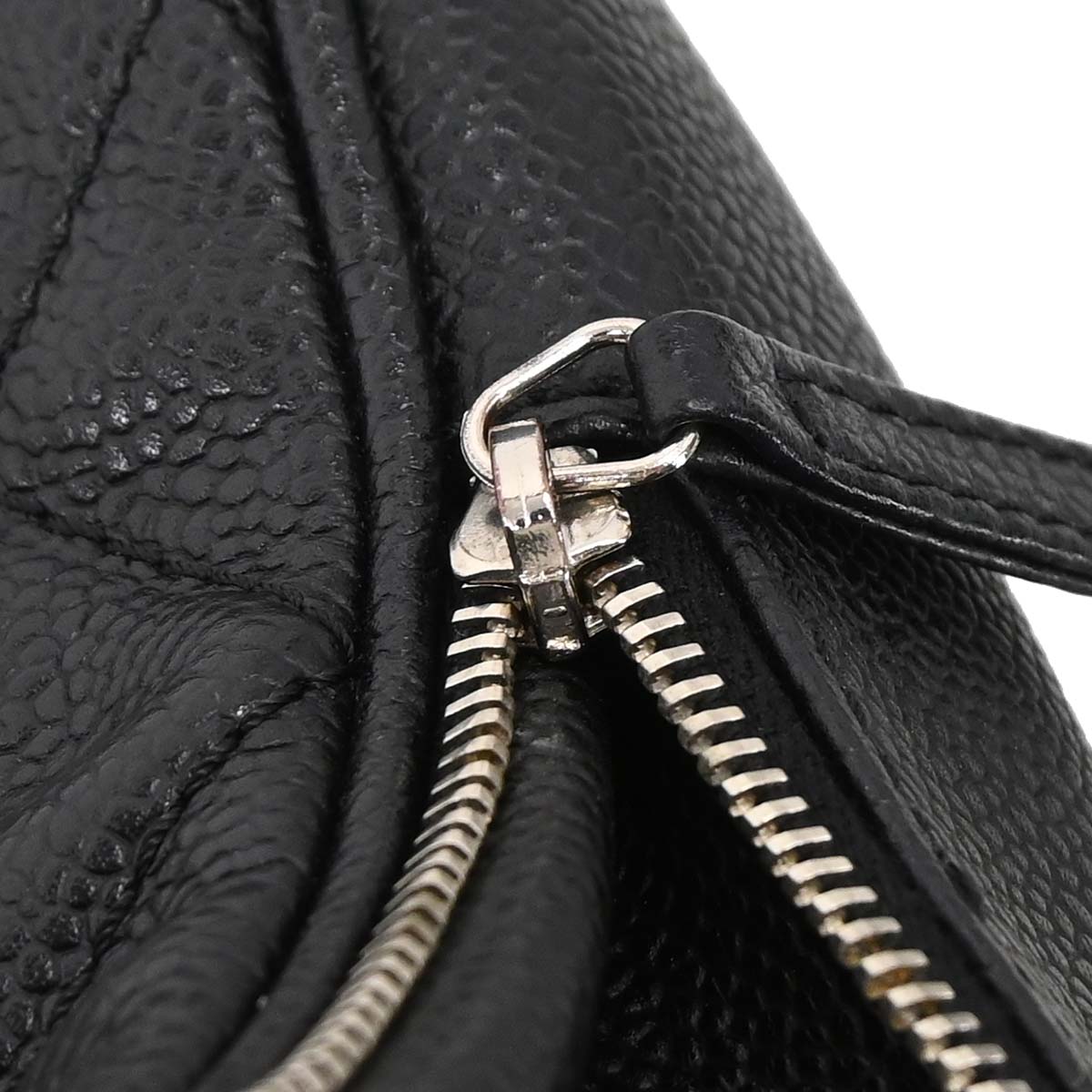 Chanel 2008-2009 Black Caviar Skin Shoulder Bag