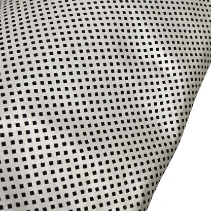 Chanel 2008-2009 Silver Perforated Lambskin Shoulder Bag