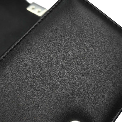 Boy Chanel 2017-2018 Black Lambskin Tweed Chevron Small Chain Shoulder Bag 167312