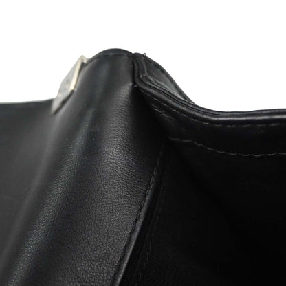 Boy Chanel 2017-2018 Black Lambskin Tweed Chevron Small Chain Shoulder Bag 167312