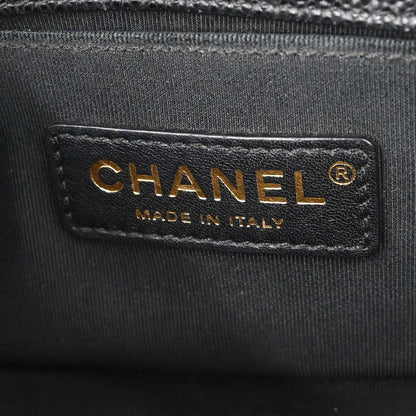Boy Chanel 2018-2019 Black Caviar Skin Small Chain Shoulder Bag