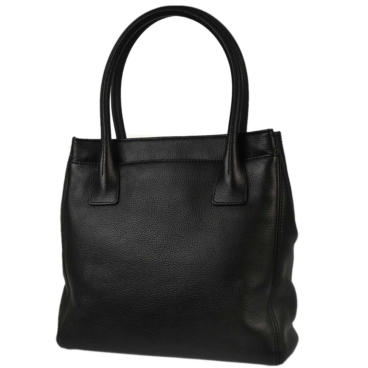 Chanel 2005-2006 Black Calfskin Mademoiselle Lock Executive Tote Bag