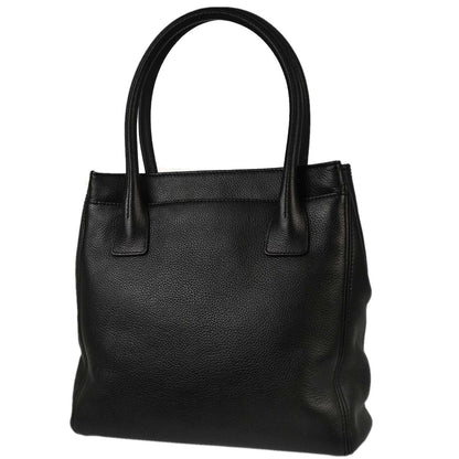 Chanel 2005-2006 Black Calfskin Mademoiselle Lock Executive Tote Bag