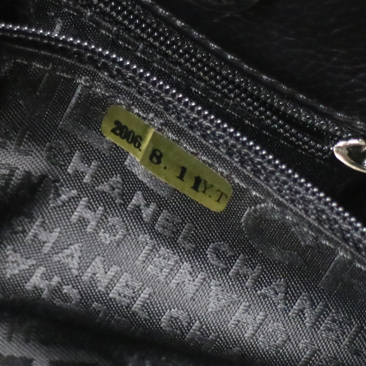Chanel 2005-2006 Black Calfskin Mademoiselle Lock Executive Tote Bag