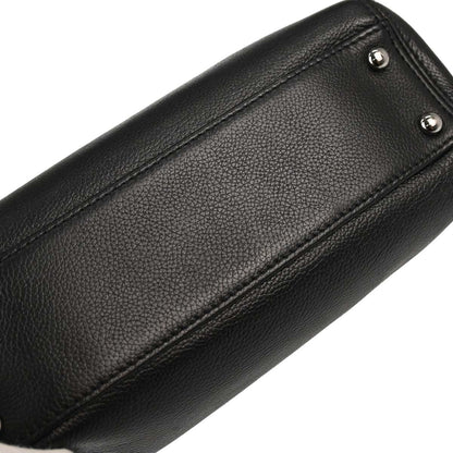 Chanel 2005-2006 Black Calfskin Mademoiselle Lock Executive Tote Bag