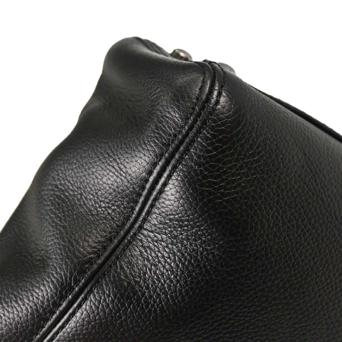 Chanel 2005-2006 Black Calfskin Mademoiselle Lock Executive Tote Bag