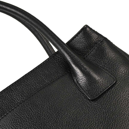Chanel 2005-2006 Black Calfskin Mademoiselle Lock Executive Tote Bag