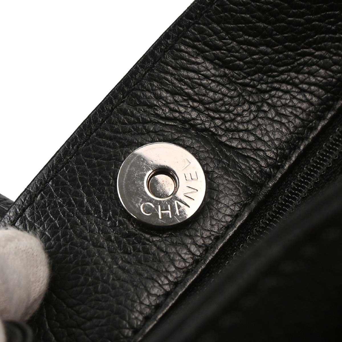 Chanel 2005-2006 Black Calfskin Mademoiselle Lock Executive Tote Bag