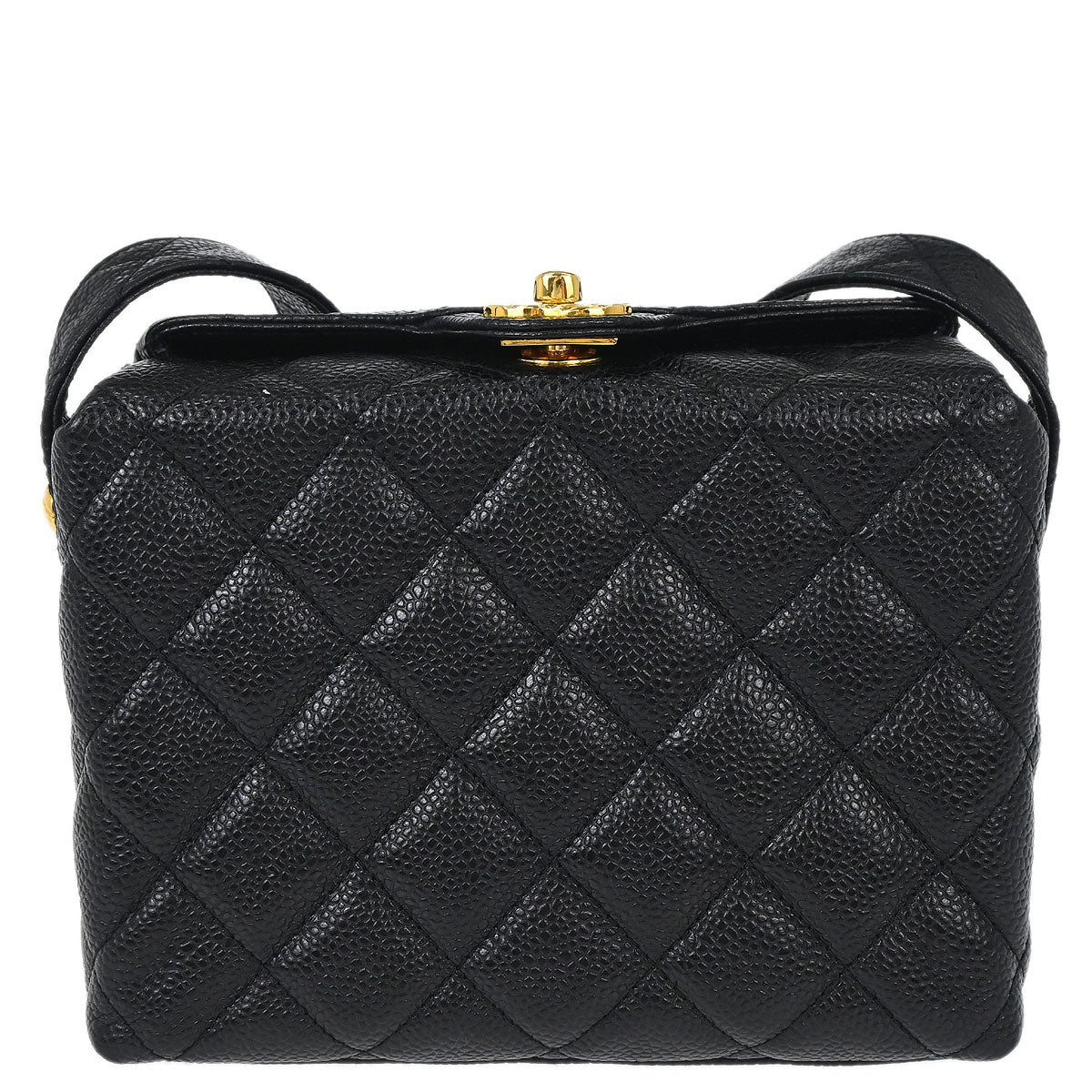 Chanel Black Caviar Skin Shoulder Bag
