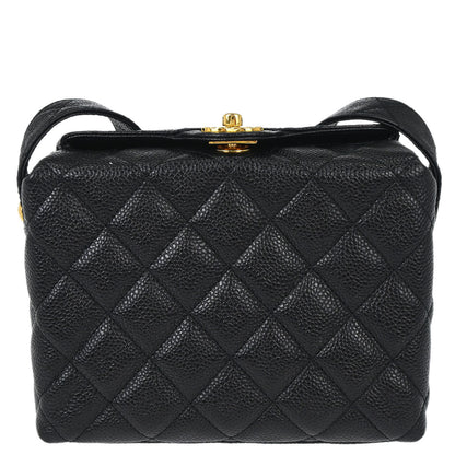 Chanel Black Caviar Skin Shoulder Bag