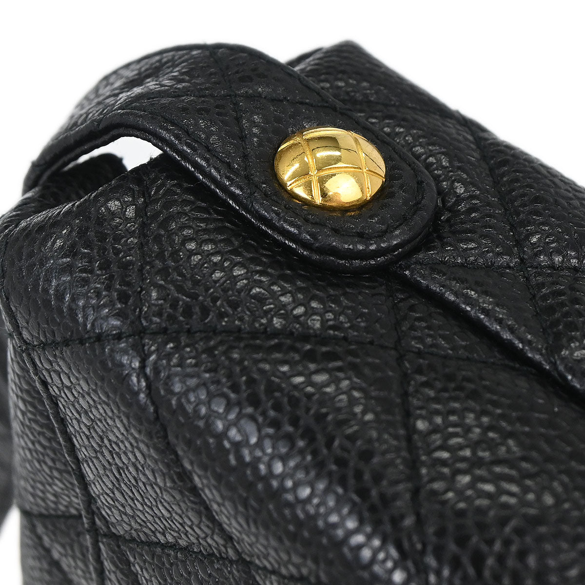Chanel Black Caviar Skin Shoulder Bag