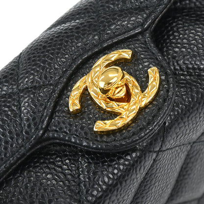 Chanel Black Caviar Skin Shoulder Bag