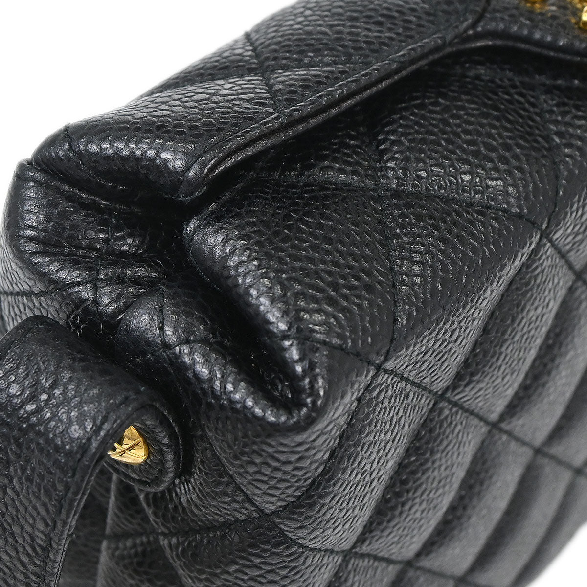 Chanel Black Caviar Skin Shoulder Bag
