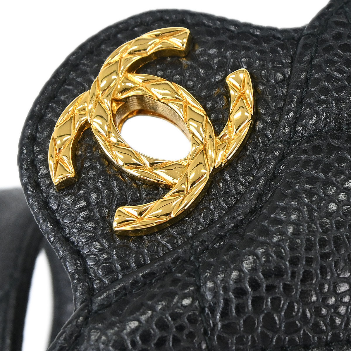 Chanel Black Caviar Skin Shoulder Bag