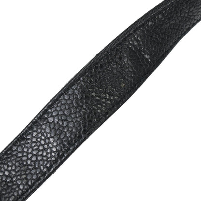 Chanel Black Caviar Skin Shoulder Bag