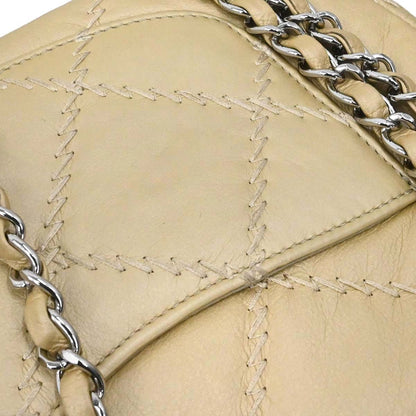 Chanel 2011 Gold Lambskin Ultra Stitch Flap Bag Shoulder Bag