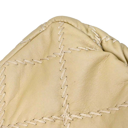 Chanel 2011 Gold Lambskin Ultra Stitch Flap Bag Shoulder Bag