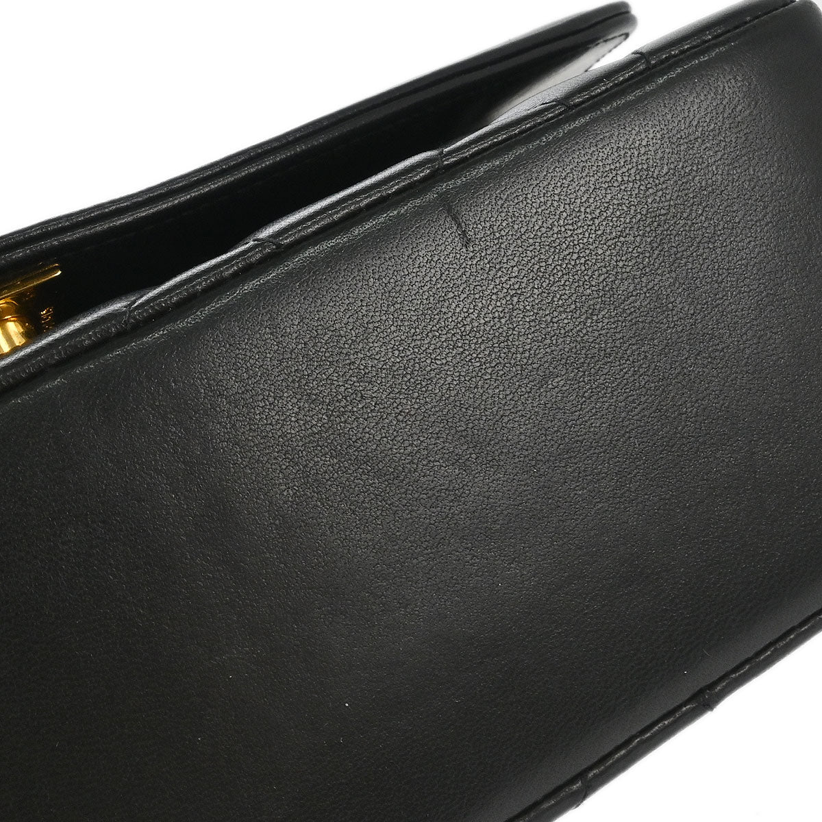 Chanel 1991-1994 Black Lambskin Small Diana Shoulder Bag