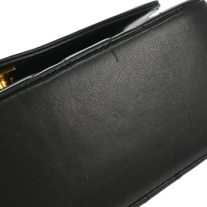 Chanel 1991-1994 Black Lambskin Small Diana Shoulder Bag