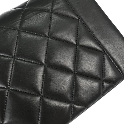 Chanel 1991-1994 Black Lambskin Small Diana Shoulder Bag