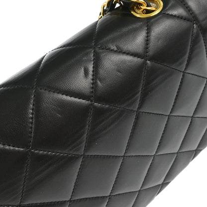 Chanel 1991-1994 Black Lambskin Small Diana Shoulder Bag