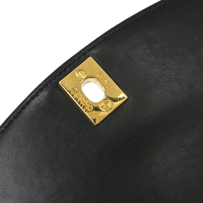 Chanel 1991-1994 Black Lambskin Small Diana Shoulder Bag