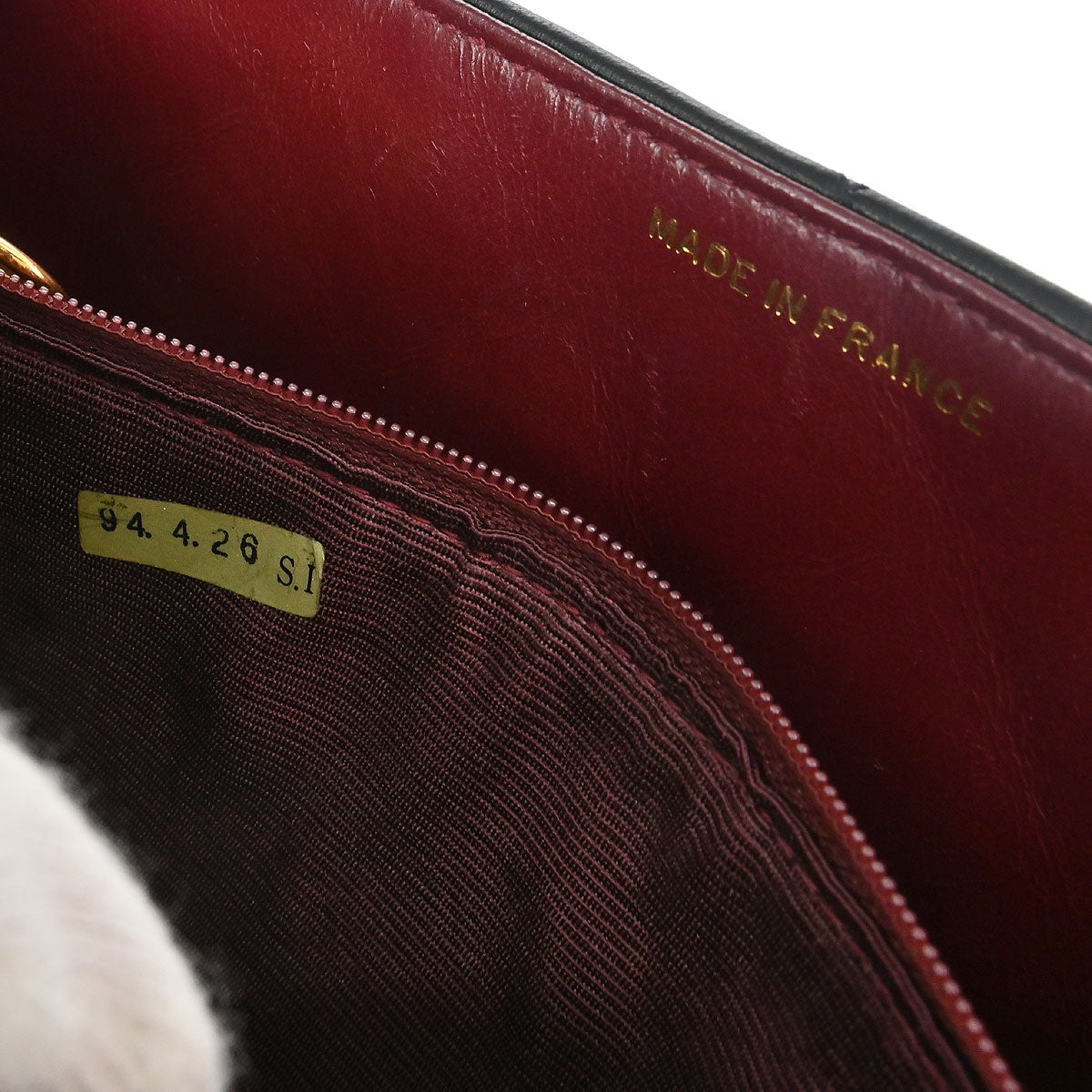 Chanel 1991-1994 Black Lambskin Small Diana Shoulder Bag