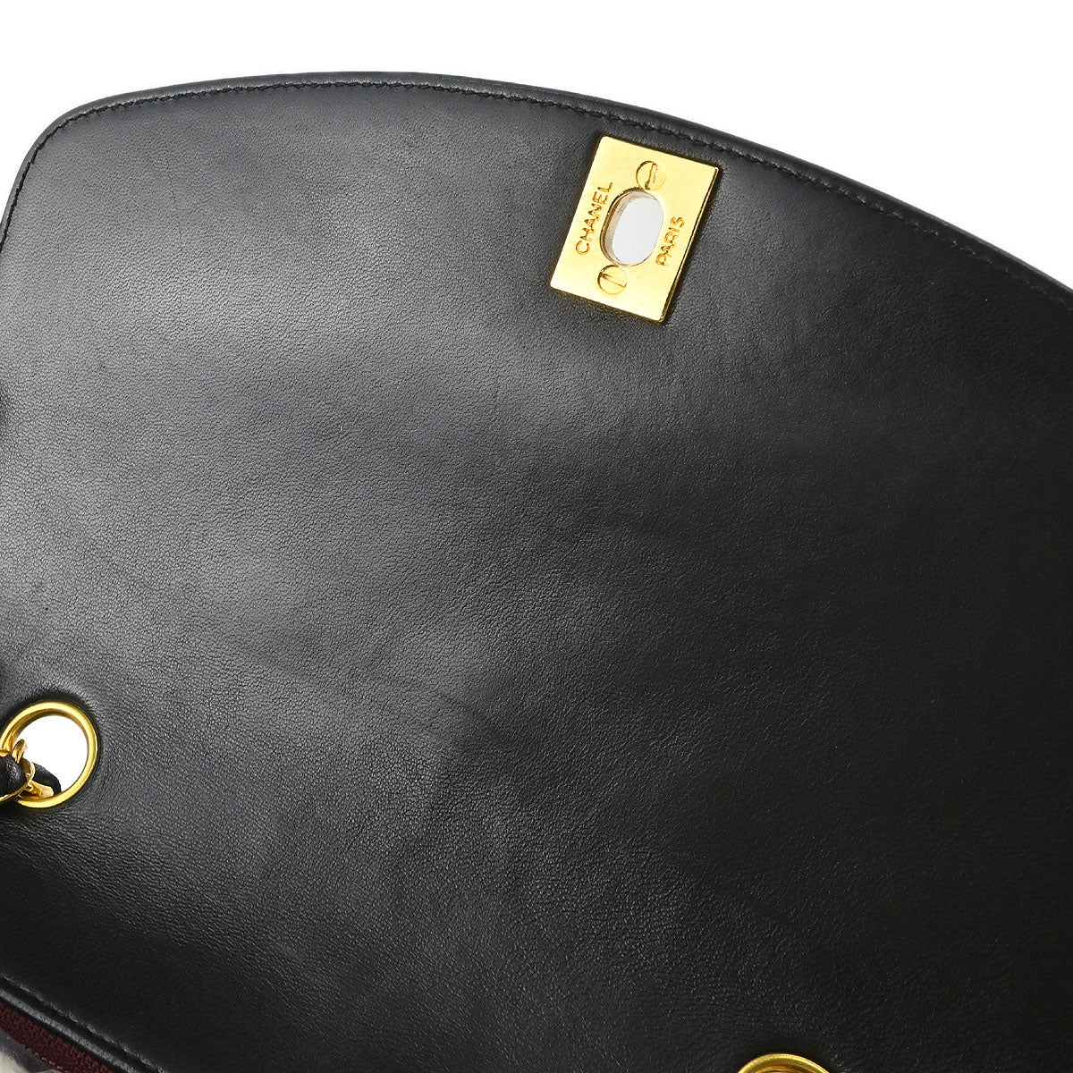 Chanel 1991-1994 Black Lambskin Small Diana Shoulder Bag