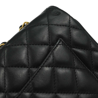 Chanel 2018 Black Lambskin Shoulder Bag
