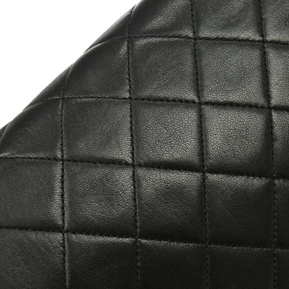Chanel 1989-1991 Black Lambskin Turnlock Small Full Flap Shoulder Bag