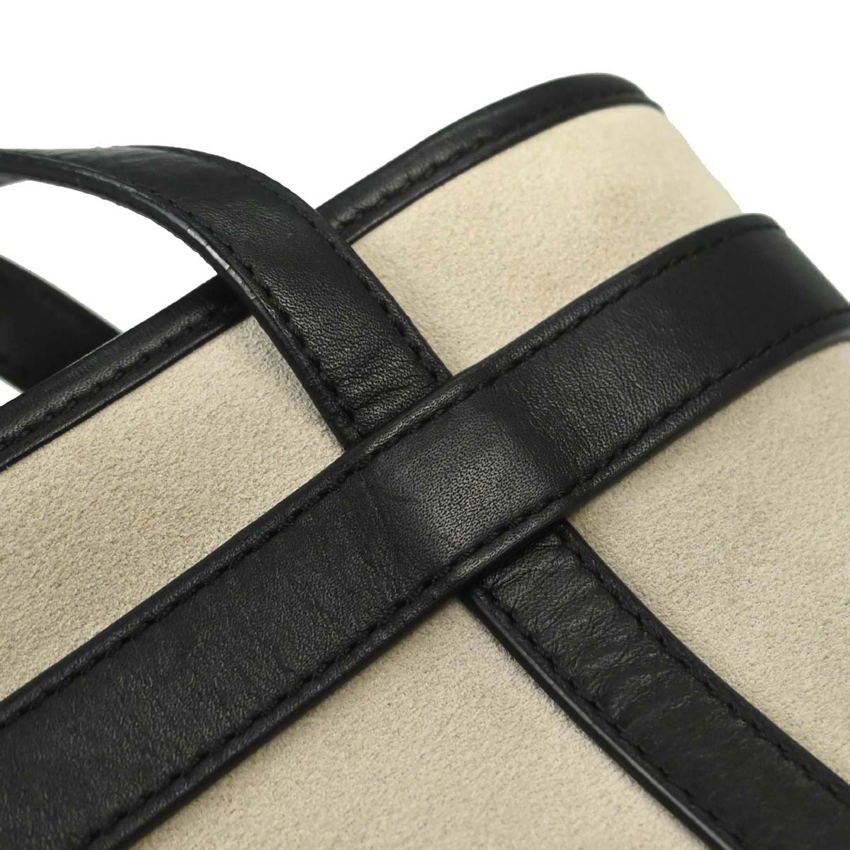 Loewe Gray Suede Anagram Tote Bag