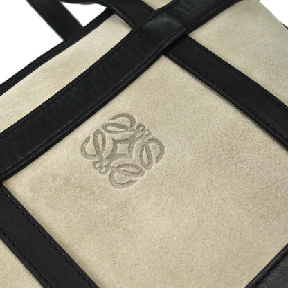 Loewe Gray Suede Anagram Tote Bag