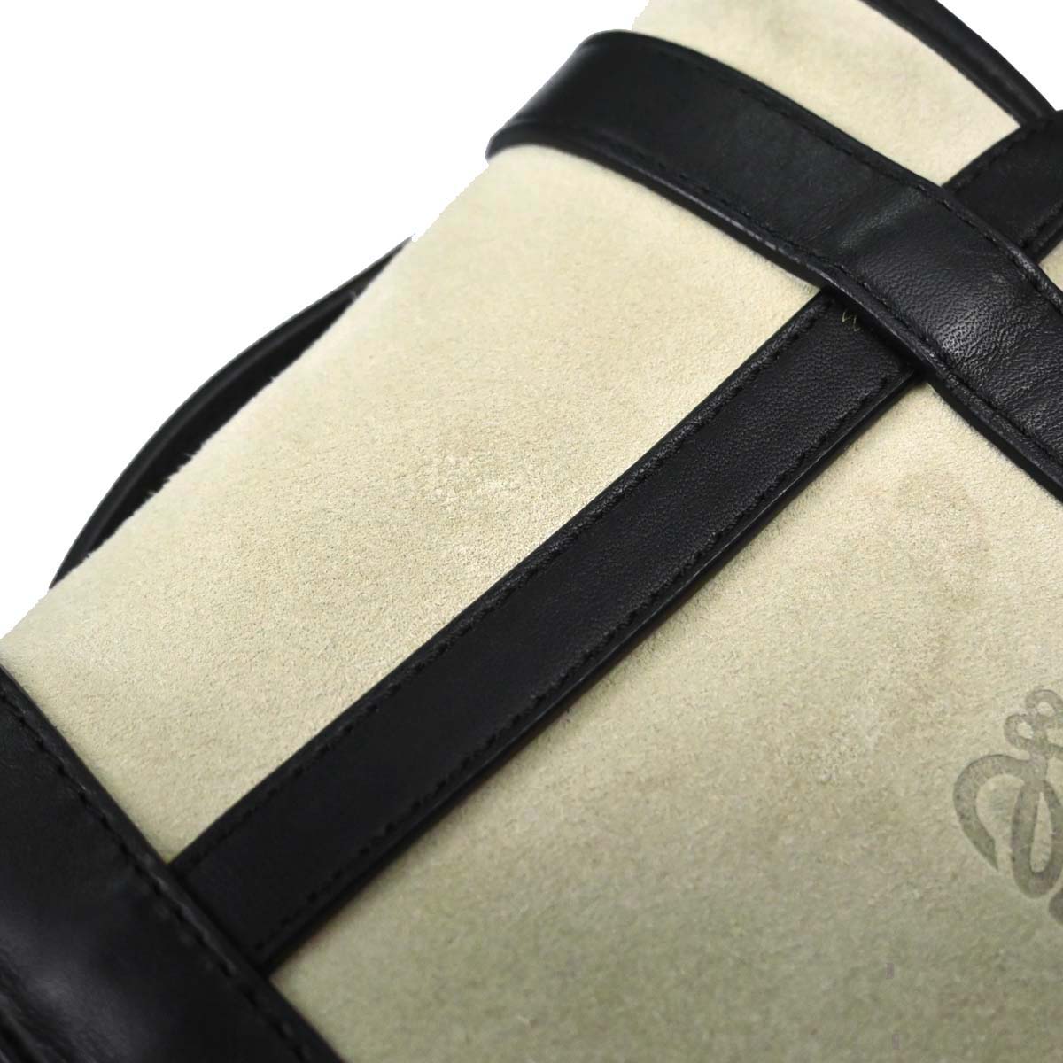 Loewe Gray Suede Anagram Tote Bag