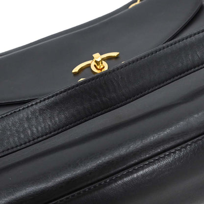 Chanel 1994-1996 Black Lambskin Shoulder Tote Bag