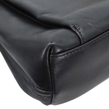 Chanel 1994-1996 Black Lambskin Shoulder Tote Bag