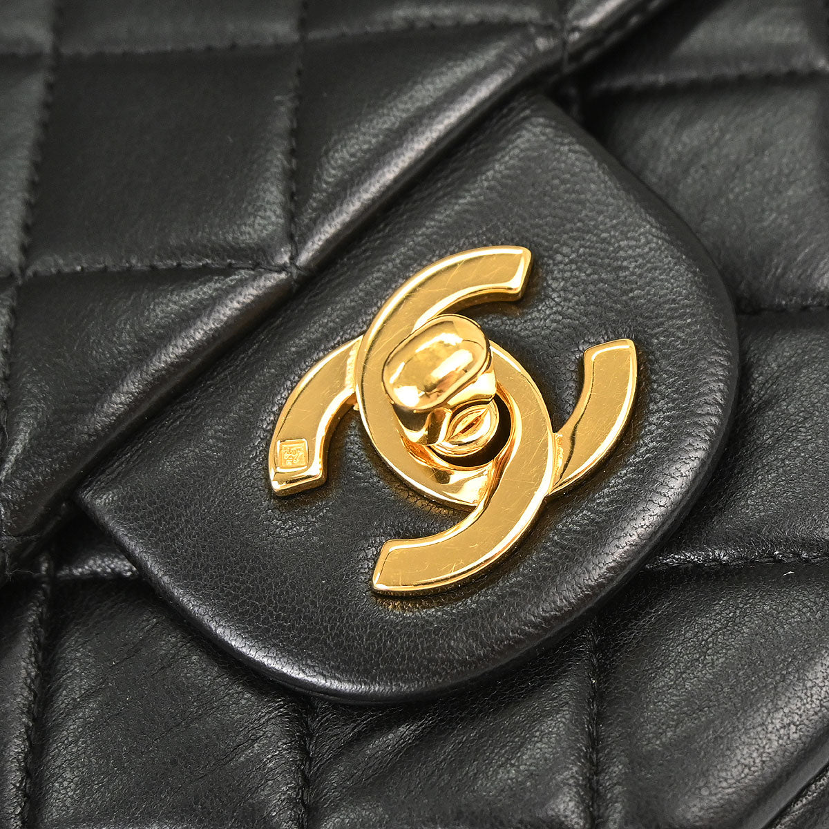 Chanel 1994-1996 Black Lambskin Classic Flap Backpack