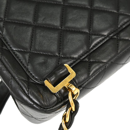 Chanel 1994-1996 Black Lambskin Classic Flap Backpack