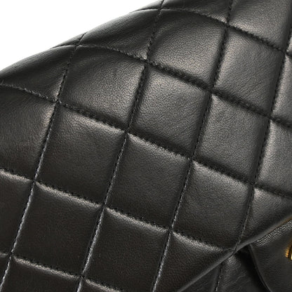Chanel 1994-1996 Black Lambskin Classic Flap Backpack