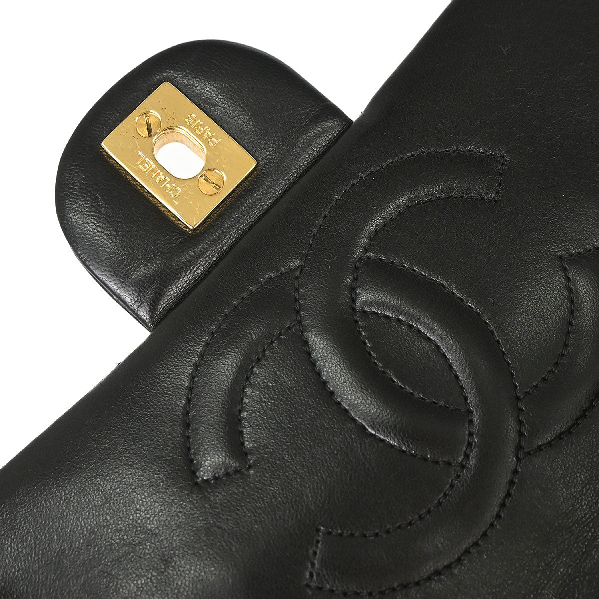 Chanel 1994-1996 Black Lambskin Classic Flap Backpack