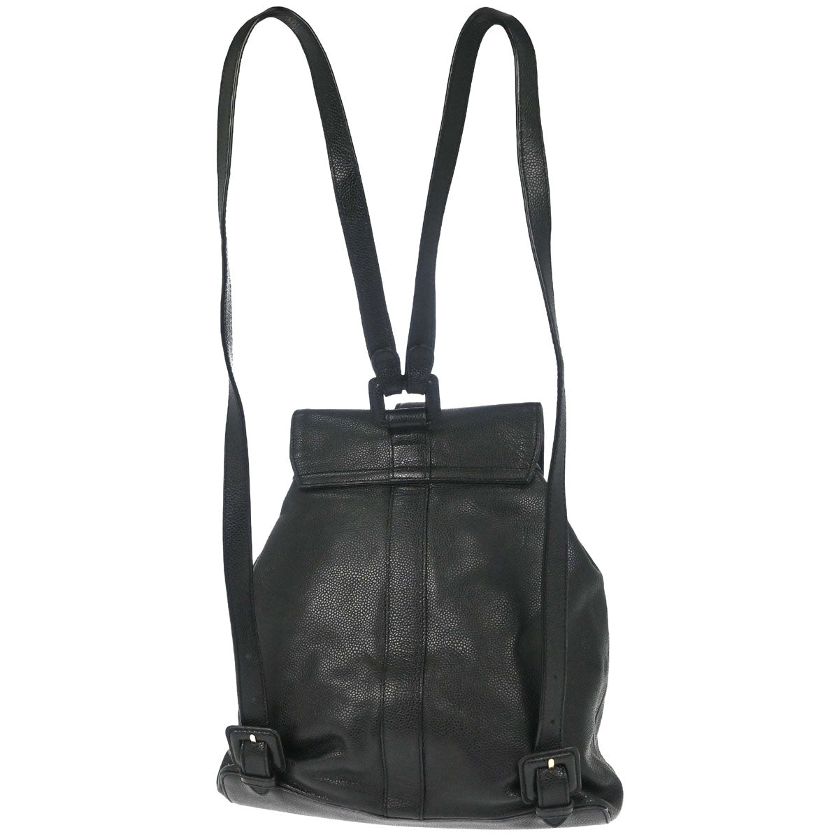 Chanel 1997-1999 Black Caviar Skin Backpack