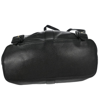 Chanel 1997-1999 Black Caviar Skin Backpack