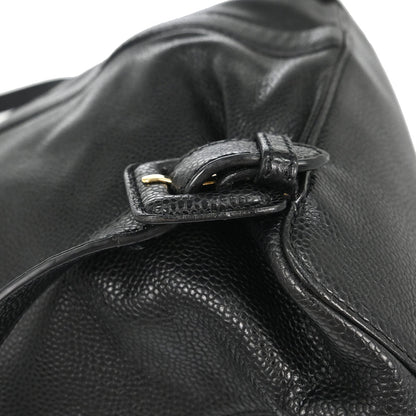 Chanel 1997-1999 Black Caviar Skin Backpack