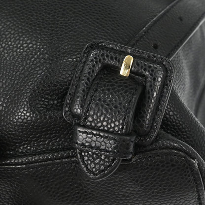 Chanel 1997-1999 Black Caviar Skin Backpack