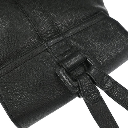 Chanel 1997-1999 Black Caviar Skin Backpack