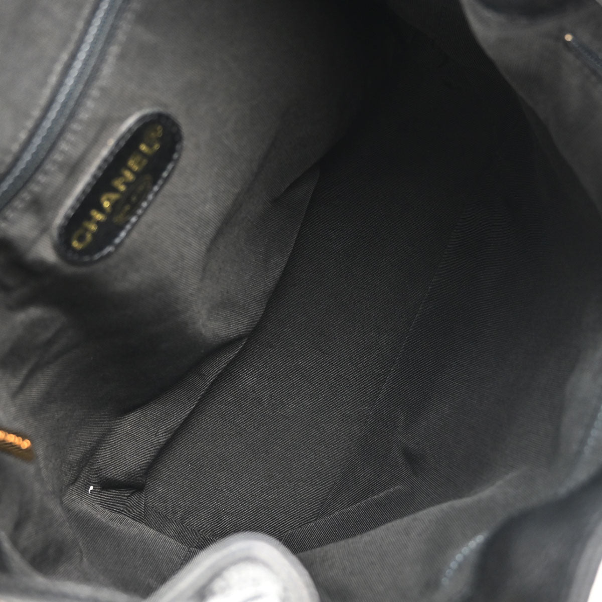 Chanel 1997-1999 Black Caviar Skin Backpack
